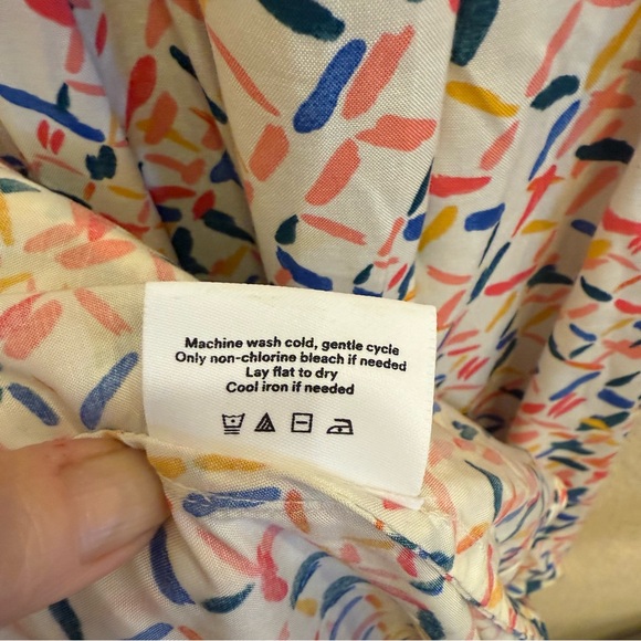 Summersalt Multicolor Abstract Print Maxi Dress Adjustable Straps sz 1X - Picture 11 of 12